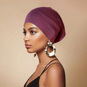 <span class=keywords><strong>Bonnet</strong></span> Jacquard Couleur Unie Anti-Boulochage Anti-Décoloration 48-50cm <span class=keywords><strong>Femme</strong></span> Élastique Respirant Pur Coton Coton Mercerisé - Product Image 4