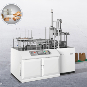 6b Corner Kraft Corrugated Rice Husk Disposable Biodegradable Paper Lunch Box <strong>Gluing</strong> Folder Making <strong>Machine</strong> Price - Product Image 5