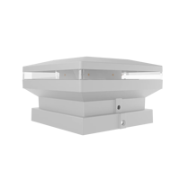 Poteau de jardin de clôture de portail carré étanche IP64 moderne LED lumière de pilier solaire préparation à l'extérieur