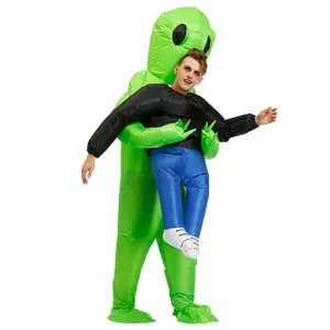 Costume de Dinosaure Gonflable Alien pour Adulte et Enfant, Costume de Fête pour Fille et Garçon, Costume d'Animé, Déguisement d'Halloween, 1 Pièce