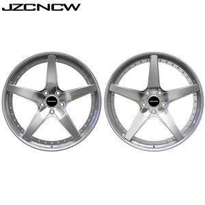 JZCNCW Nouvelles jantes en alliage d'aluminium forgé sur mesure en 2 pièces 5x114.3mm pour F8/F142M/SF90/F430/488GTB/296GTB Passager 40mm - Product Image 2