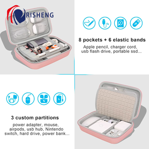 Étui de transport personnalisé en EVA rigide pour accessoires électroniques, chargeurs, câbles, adaptateurs, souris, <span class=keywords><strong>Apple</strong></span> <span class=keywords><strong>Pencil</strong></span>, sac de rangement portable - Product Image 3