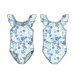 Imprimé enfants maillot de bain filles maillots de bain 0-16 ans une pièce enfants plage Bikini maillot de bain