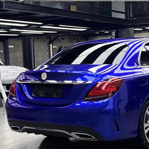 Vinilo Brillante para Envoltura de Vehículos, Color Azul Arándano, Película Protectora de Pintura para Autos, Vinilo Decorativo de PVC - Product Image 1