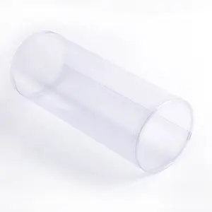 wholesaler clear plastic tubes with end caps Containers plastic earphone with cylinder package supplier