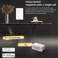 Interruptor Inteligente Zigbee/WiFi/ Estándar Estadounidense, Control Remoto, Control por Voz con Alexa, Aplicación, 1/3 Vías, Americano, con Neutro