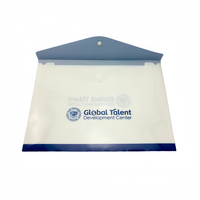 Carpeta de Archivo Transparente A4 con Botón, Bolsillos de PP con Impresión UV y Logotipo Personalizado Longli, para Documentos Escolares, en Oferta