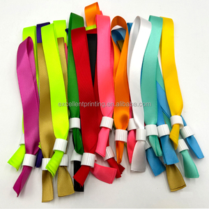 Pulseras <span class=keywords><strong>de</strong></span> Tela para Festivales y Eventos, con Cierre <span class=keywords><strong>de</strong></span> Plástico, Pulseras Lisas <span class=keywords><strong>de</strong></span> Satén para <span class=keywords><strong>Conciertos</strong></span>, en Oferta - Product Image 3