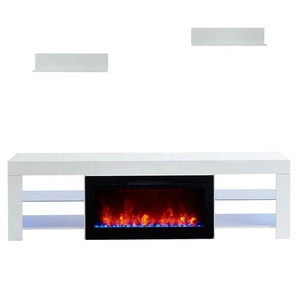 Fábrica al por mayor de lujo personalizado chimenea eléctrica <span class=keywords><strong>TV</strong></span> soportes blancos muebles de sala de estar <span class=keywords><strong>para</strong></span> <span class=keywords><strong>75</strong></span> pulgadas <span class=keywords><strong>TV</strong></span> gabinete/<span class=keywords><strong>MESA</strong></span> - Product Image 3