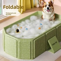 Baignoire pliable multifonctionnelle pour chiens et chats en PVC, portable, rectangulaire, pour le bain et le rangement