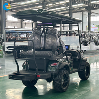 Voiturette de golf électrique tout-terrain 4 places au design luxueux, homologuée pour la route, avec batterie 48V/72V, mini-voiturette de golf personnalisable
