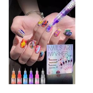 Ensemble de stylos pour nail art personnalisés, 12 couleurs, stylos à vernis à ongles, séchage rapide, imperméables, kit de stylos pour peinture artistique, pour la création de nail art à domicile - Product Image 3