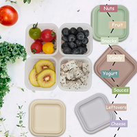 Récipients de stockage des aliments en silicone sans BPA avec couvercles, petits pots de collation réutilisables de 5oz pour adultes et enfants