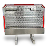 Support de cabine en aluminium robuste 68"x80" avec 2 crochets à chaîne et 1 support de chaîne complet pour semi-remorques