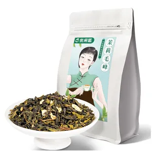 500g chinese wholesale Premium good taste Jasmine Mao Feng Green Tea Refreshing Taste Jasmine Aroma For Bubble Tea