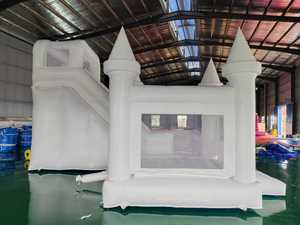 Châteaux gonflables commerciaux, au design classique blanc, sont un choix idéal pour les lieux de réception de <span class=keywords><strong>mariage</strong></span>. - Product Image 6