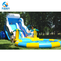 Toboggan gonflable pour adultes de qualité commerciale Toboggan de jardin détachable bon marché pour les fêtes Châteaux Résidentiel Extérieur