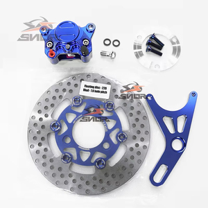 Ensemble de fourche avant de moto SNOR de type Y avec disque de frein de 220 mm - Assemblage avant durable pour une conduite fluide et stable - Product Image 1