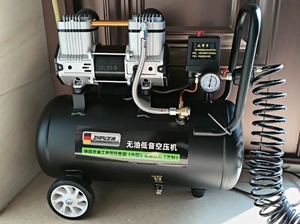 Compresseur d'air à piston sans huile portable 220V, petit compresseur pour usage domestique avec moteur et pompe, alimenté au gaz, refroidi par air - Product Image 6