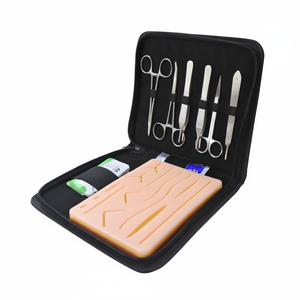 Ensemble d'instruments de dissection vétérinaires avancés ensemble de dissection d'étudiants en chirurgie mineure de 18 pièces utilisation hospitalière Kits chirurgicaux en acier - Product Image 1