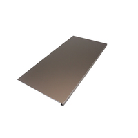 Tôle d'aluminium anodisée sablée bronze clair pour façade de boutique