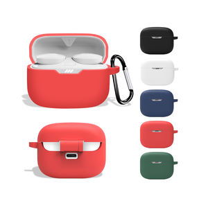 Adecuado para <span class=keywords><strong>JBL</strong></span> <span class=keywords><strong>TUNE</strong></span> 130NC TWS funda protectora de silicona para auriculares a prueba de golpes con gancho - Product Image 1