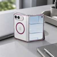 Coque de téléphone transparente antichoc pour IPHONE DUO PC TPU Antidérapante Anti-transpiration Anti-traces de doigts