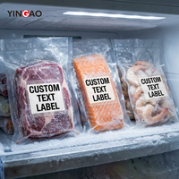 Etiqueta Adhesiva Personalizada con Texto, Adhesivo de Advertencia de Baja Temperatura para Almacenamiento en Frío, Palé de Carne, Etiquetas Resistentes a la Intemperie Yingao