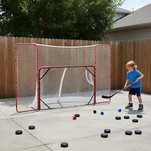 But de hockey sur rue en acier de 72 pouces Db Wholesale avec panier de protection et cibles – Équipement d'entraînement - Product Image 2