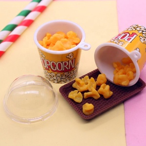 Nuevo Cubo de palomitas de maíz de simulación con tapa vaso de papel accesorios de bricolaje contenedor de plástico accesorios de decoración de Casa de bebé - Product Image 2