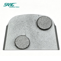 SANG Patins de ponçage diamantés à segments brasés haute efficacité compatibles Lavina pour le décapage de la laque des parquets en bois