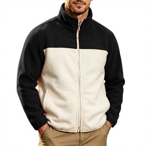 Custom OEM Men's <b>Fleece</b> Jacket Polar Classic Full Zip Turn-down Collar Lightweight Casual Soft Warm Waterproof Windproof - Product Image 2