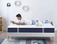 Matelas en mousse pour lit double, matelas orthopédique extra ferme, matelas à ressorts ensachés en tissu tricoté respirant, personnalisable