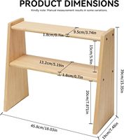 Ladder Shelf Desktop Organizer Storage Display Rack Shelf for Home Kitchen Office Bedroom