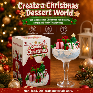Caja de Regalo de Navidad, Kit de Manualidades con Arcilla de Secado al Aire para Hacer Postres, con Accesorios de Pegamento en Crema para Niños, OEM ODM - Product Image 3