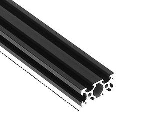 V-slot 2040 hitam Anodized aluminium profil standar EU ekstrusi 100-800mm Linear Rail untuk <span class=keywords><strong>CNC</strong></span> 3D Printer pertukangan - Product Image 1