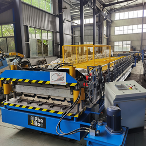 Kích thước tùy chỉnh bán hàng nóng hai lớp kim loại mái/ngói tráng men tự động cuộn tạo thành máy - Product Image 3