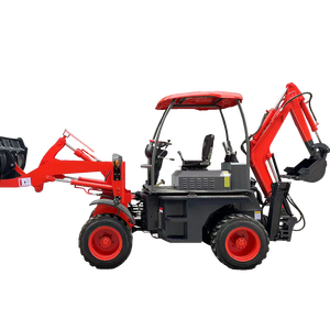 Mesin Backhoe Mini pemuat dengan harga Mini, mesin Excavator Backhoe roda depan 13 Kubaota 2 belakang 2 baru 10 T - Product Image 1