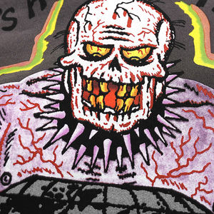 <span class=keywords><strong>Felpa</strong></span> Vintage con Stampa Teschio, Logo Personalizzato, <span class=keywords><strong>Felpa</strong></span> con Cappuccio da Designer, Felpe Oversize Hip Hop Graffiti per Uomo - Product Image 4