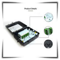 Directo de fábrica 1*16 puertos al aire libre blanco/gris/Negro fibra óptica FTTH caja de distribución 4G red MPO SC APC conectores Nap/CTO