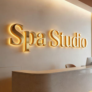 Enseigne LED personnalisée KONCEPT pour extérieur, enseigne murale lumineuse 3D, lettres en métal rétroéclairées, enseigne commerciale 3D, logo - Product Image 2