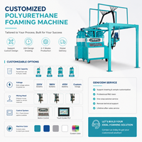 Machine pour semelles intérieures de chaussures en mousse de polyuréthane souple basse pression