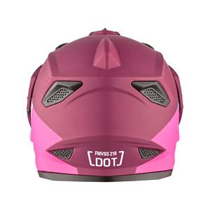 <span class=keywords><strong>Casque</strong></span> de <span class=keywords><strong>moto</strong></span> <span class=keywords><strong>cross</strong></span> rose intégral en ABS à double visière pour femmes, tout-terrain, certifié DOT, OEM/ODM LVCOOL LV226 - Product Image 3