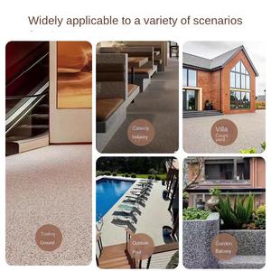 Échantillon gratuit : Revêtement de sol en résine acrylique sans lavage, effet pierre lavée, micro-roche moulée à l'eau, pour intérieur, cour et mur extérieur en <span class=keywords><strong>ciment</strong></span> - Product Image 3