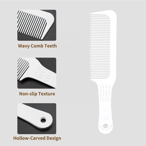 Salon Hairdressing White ABS <strong>Wide</strong> Tooth <strong>Comb</strong> Hairstyle Fine Teeth Oil Head <strong>Comb</strong> - Product Image 6