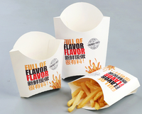 Cônes en papier enduit écologiques, jetables, biodégradables, pour frites, emballages de frites avec paillettes