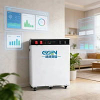 Système de stockage d'énergie solaire domestique hybride GSEN 51,2 V 20-30 kW LiFePO4, sortie CA empilable, station d'alimentation portable 300 Ah