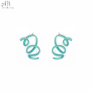 New Collection Pure Titanium <b>Earrings</b> Fine Jewelry Wholesale Natural Garnet & White Sapphire Stud <b>Earrings</b> For Women Party Wear - Product Image 2