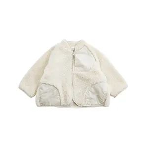 GN1143/ 2022精品冬季女孩保暖羊毛衫加加厚女婴衣服学步儿童可爱固体外套