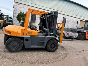 ใช้รถยก TCM 6 T 6 Ton 3 STAGE Mast เครื่องยนต์ดีเซลเวลาต่ำ4000mm ยกสูงได้รับการบำรุงรักษาอย่างดีพร้อมใช้งาน - Product Image 3